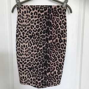 Animal Print Skirt Small